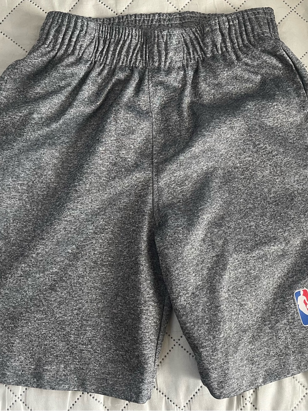 NBA Boys Gray Heather Athletic Shorts
